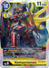 A rectangular Digimon trading card features Kentaurosmon [BT3-043] [Release Special Booster Ver.1.0], a powerful, armored Holy Warrior resembling a centaur and wielding a lance and shield. The Super Rare card has a blue and yellow theme, showcasing a 12-cost level 6 Digimon with 11000 DP. Various abilities and stats are detailed at the bottom and left side.