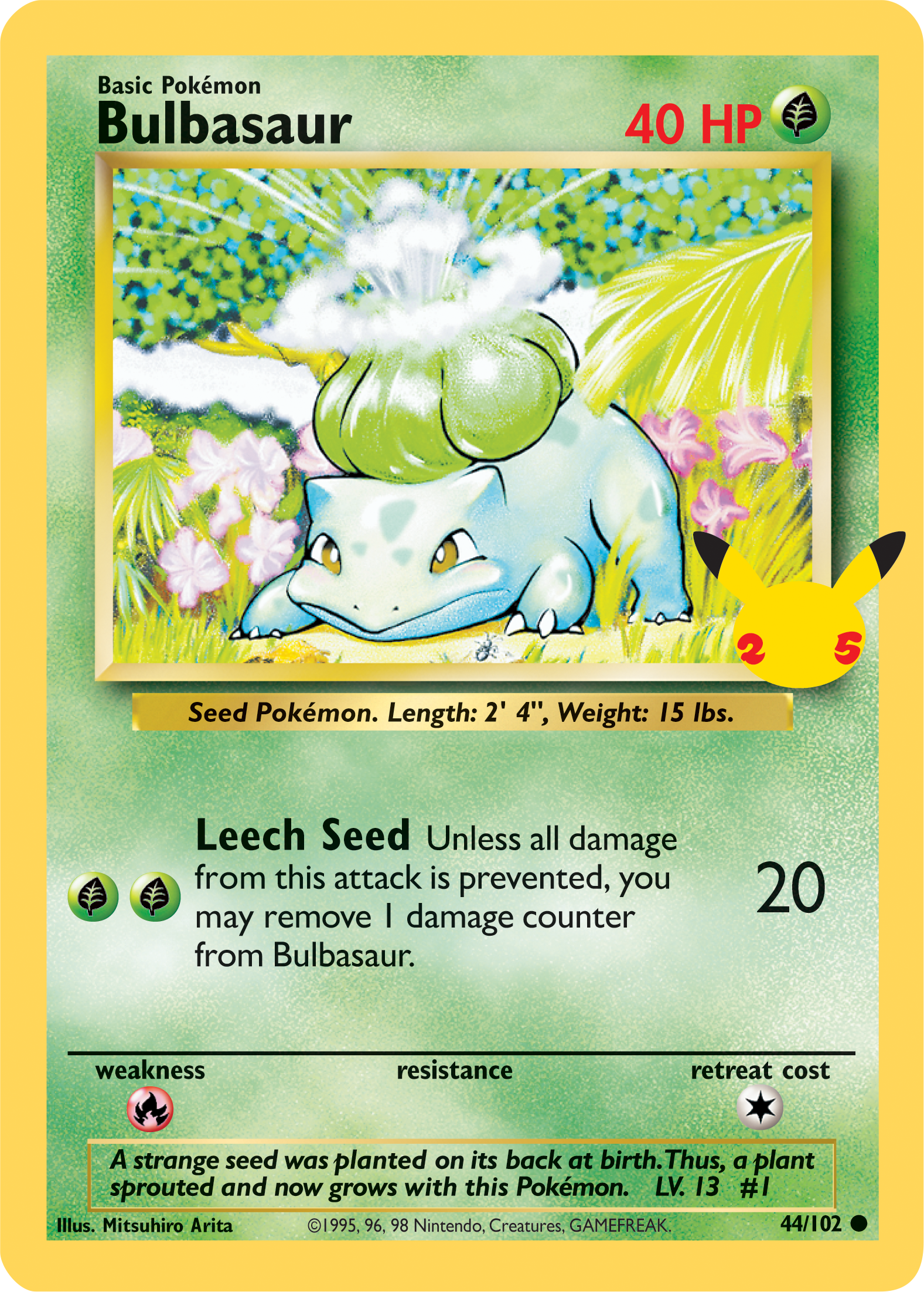 Bulbasaur (44/102) (Jumbo Card) [First Partner Pack]