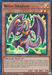 A Yu-Gi-Oh! trading card titled "Wish Dragon [CYAC-EN093] Super Rare" showcases a dragon with purple scales, a green underbelly, and sharp claws. Set against a vibrant backdrop with green flames, this Effect Monster touts ATK 700 and DEF 100. As a Dragon/Effect type, it includes special summoning abilities and restrictions in its text.