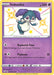 The image shows an Ultra Rare Pokémon card of Indeedee (SV059/SV122) [Sword & Shield: Shining Fates] with a rarity symbol indicating it’s a Shiny variant from the Shining Fates set. The card displays Indeedee, a purple Psychic Pokémon with large ears, a white face, and a smile. It has 100 HP and moves: Replenish Time and Psybeam.