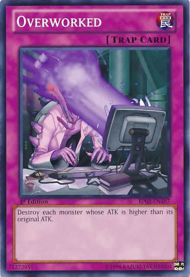 A Yu-Gi-Oh! Mosaic Rare Normal Trap Card named 