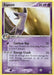 A rare Pokémon trading card featuring Espeon is depicted against a purple background, facing left with a shining jewel on its forehead. The card details include 80 HP, Confuse Ray attack, Energy Crush attack, and necessary Energy icons. Labeled 16/100 from the EX Unseen Forces set, it's perfect for any Battle Stadium duel.
