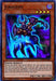 The image showcases a Yu-Gi-Oh! product named "Juragedo [INCH-EN041] Super Rare," an Effect Monster from The Infinity Chasers series. It features a dark, demonic fiend with a muscular build, glowing red eyes, and purple-tinted armor. Surrounded by visual effects of purple and blue energy, it boasts 1700 attack and 1300 defense stats.