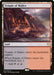 Temple of Malice (Promo Pack) [Theros Beyond Death Promos]," a rare land card from *Magic: The Gathering*, enters the battlefield tapped. Upon entry, you scry 1. Tap it to add either black or red mana to your pool. Card number 247/254 showcases a dark, menacing temple in its artwork.