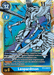 A Digimon trading card highlights Leopardmon [BT3-030] (Alternate Art) from the Release Special Booster Ver.1.0, depicting a white-armored, humanoid lion warrior with a large blue cape and a sword. This Super Rare card has a play cost of 12, Digivolution cost of 4 from level 5, and DP of 11,000, along with effect text that details its special abilities.