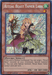 A Yu-Gi-Oh! trading card titled "Ritual Beast Tamer Lara [THSF-EN022] Secret Rare." This Secret Rare depicts a blonde female character in green and white attire holding a staff with a crystal orb. The card's attributes include "Psychic/Effect Monster," ATK: 100, DEF: 2000. The background is holographic with a sparkling pattern.