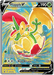 A holographic Pokémon trading card of "Flapple V (143/163) [Sword & Shield: Battle Styles]" from the Sword & Shield series with 190 HP. Flapple, a green dragon-apple hybrid, is in a dynamic pose against a colorful, radiant background. The ultra rare card includes attacks "Sour Spit" and "Wing Attack." Weakness, resistance, and card artist details are shown at the bottom.