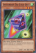 The image shows a Yu-Gi-Oh! trading card titled "Speedroid Tri-Eyed Dice [HSRD-EN002] Common" from the High-Speed Riders set. It features a glowing, colorful die with three eyes, surrounded by a dynamic aura. The card has green background accents and includes its attributes and effects as a Machine/Tuner/Effect Monster with ATK 300 and DEF 1500.