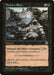 Magic: The Gathering card titled "Virtue's Ruin [Portal]" is an uncommon sorcery featuring dark, eerie art of a fallen knight in silver armor in a desolate, swampy landscape with ominous buildings in the background. Text reads: "Destroy all white creatures. (This includes your white creatures.) All must fall, and those who stand highest fall hardest.