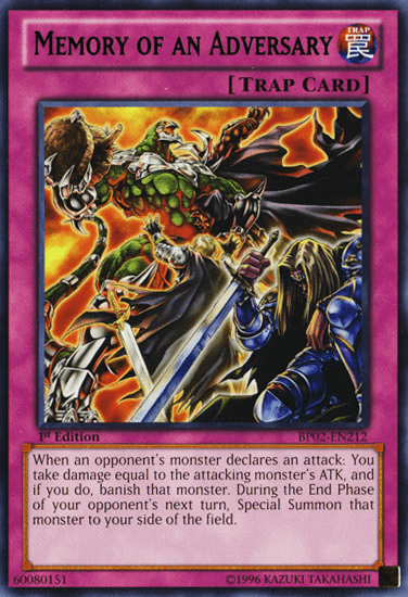 A Yu-Gi-Oh! Rare Trap Card titled 