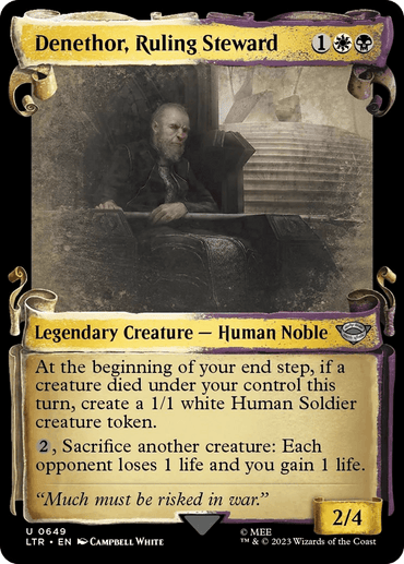 Denethor, Ruling Steward [The Lord of the Rings: Tales of Middle-Earth Showcase Scrolls]