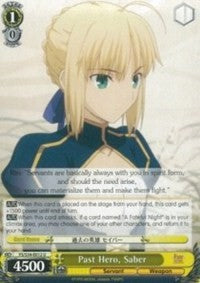 Past Hero, Saber (FS/S34-E012 U) [Fate/Stay Night [Unlimited Blade Works]]