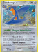 A Pokémon trading card features Garchomp, a dragon-like creature with blue scales, orange details, and large fins on its head. The Holo Rare card from Platinum: Supreme Victors includes its stats: Level 71, 130 HP, and moves like Guard Claw and Speed Impact against a holographic, starry background. The product is the Garchomp (5/147) [Platinum: Supreme Victors] from Pokémon.
