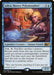 A Magic: The Gathering card titled "Jalira, Master Polymorphist [Magic 2015]." This Legendary Creature, a Human Wizard with blonde hair, sits at a workbench filled with tools as she magically transforms a small crocodile. The card details her abilities and stats on a blue background with the number "064/269" at the bottom. Part of the Magic: The Gathering set.