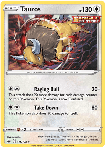 Tauros (115/198) [Sword & Shield: Chilling Reign]