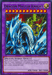 A Yu-Gi-Oh! trading card titled "Dragon Master Knight [DPRP-EN012] Rare" features a formidable dragon with blue and silver scales. The creature, summoned by fusing Black Luster Soldier and Blue-Eyes Ultimate Dragon, has multiple heads, wings, and claws, exuding immense power. This Fusion/Effect Monster boasts high stats: ATK/5000 and DEF/5000.