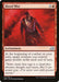 Magic: The Gathering card titled "Blood Mist [Eldritch Moon]" shows a menacing figure with blood-red mist swirling around him, wearing a tattered coat. This Enchantment card, costing 3 colorless and 1 red mana, grants a target creature double strike until end of turn. Flavor text tells of rage and clarity.
