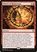 The image is a Wheel of Misfortune [Commander Legends] Magic: The Gathering card. This rare sorcery features a fiery wheel with spikes and chains. The red spell costs 2R, and its text details choosing numbers, revealing them, and dealing damage based on the highest number. Card number 211/361.