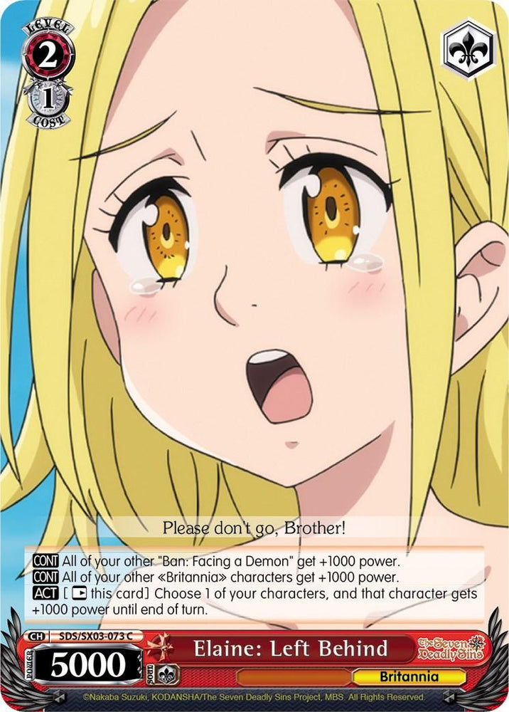 Elaine: Left Behind (SDS/SX03-073 C) [The Seven Deadly Sins]