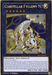 A Yu-Gi-Oh! trading card titled "Constellar Ptolemy M7 [PGL3-EN071] Gold Rare," a Gold Rare Xyz/Effect Monster. The card features futuristic armor-clad warriors on a mechanical horse against a cosmic backdrop. It includes detailed game effects, attack/defense points, card number PGL3-EN071, and text describing how to utilize the card in gameplay.