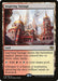 A fantasy card titled "Inspiring Vantage [Kaladesh]" depicting a grand, ornate cityscape with multiple domed and spired buildings against a bright sky. Part of a rare series by Magic: The Gathering, this card reflects the inspirational aura of Kaladesh. The text describes its game effects and the city's motivational essence.