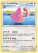 A rare **Lickilicky (114/163) [Sword & Shield: Battle Styles]** Pokémon trading card with yellow borders from the Sword & Shield Battle Styles series. **Lickilicky (114/163) [Sword & Shield: Battle Styles]** is in a serene water setting, using its long tongue to scoop water. The card details show it has 140 HP, is a Stage 1 Pokémon, and includes the moves "Selickt" and "Pitch." The illustration is by Mina Nakai.
