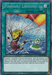A "Yu-Gi-Oh!" trading card titled Pinpoint Landing [CYHO-EN081] Secret Rare from the Cybernetic Horizon set. It features an illustration of a person with a yellow helmet and backpack, parachuting towards a small island with a palm tree and water surrounding it. This Continuous Spell card has a turquoise border typical of Spell Cards.