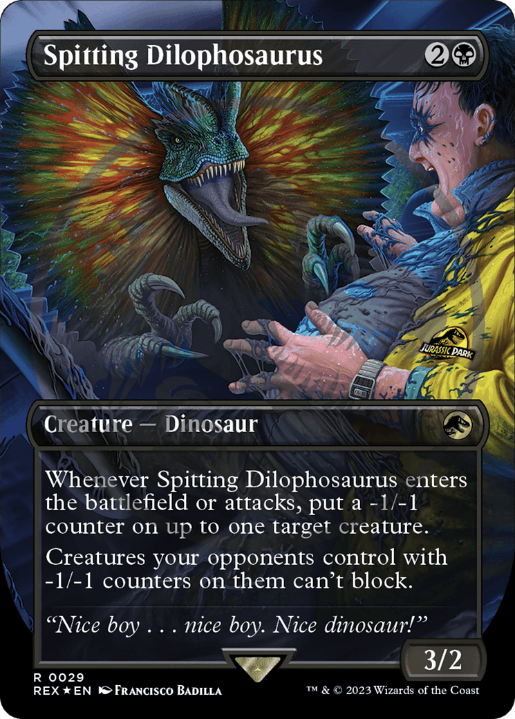 The Magic: The Gathering card from the Jurassic World Collection Tokens, titled 