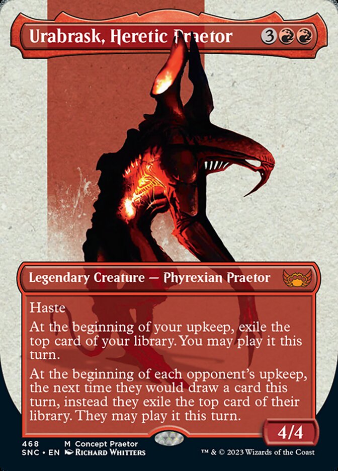 The image features a Magic: The Gathering card named 