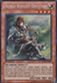Yu-Gi-Oh! trading card featuring "Noble Knight Drystan [JOTL-EN084] Secret Rare," a warrior effect monster with 1800 ATK and 800 DEF. The card's artwork shows a knight with red hair, dressed in armor, sitting on a stone wall and wielding Noble Arms. This 1st Edition card is part of the Judgment of the Light set, serial number 53550467