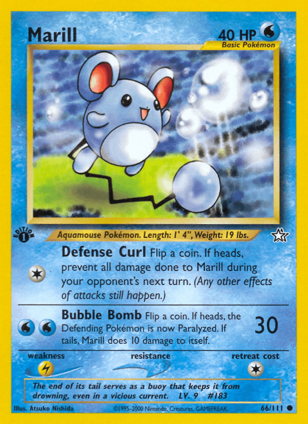 Marill (66/111) [Neo Genesis 1st Edition]