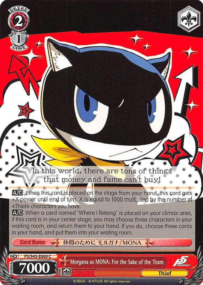 Morgana as MONA: For the Sake of the Team (P5/S45-E069 C) [Persona 5]