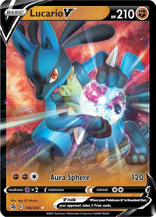 Lucario V (146/264) (Jumbo Card) [Sword & Shield: Fusion Strike]