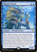 Image of the Magic: The Gathering card "Thassa's Oracle [Theros Beyond Death]" from Magic: The Gathering. This rare creature is depicted with fins and scales, glowing blue eyes, and holding a large blue orb. The card's text details its abilities, focusing on looking at the top cards of the library based on devotion to blue.