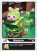 A trading card image features a green rectangular digital creature called Monimon with a small screen face and leaf-like antennae. Text below says it’s a Level 2 Digimon with increased power during Twilight, illustrated with multiple Monimons in a grassy environment. A "Pre-Release" label is present from the Xros Encounter series. This product is Monimon [BT10-005] [Xros Encounter Pre-Release Cards], part of the Digimon brand.