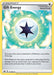 A Pokémon trading card named "Gift Energy (171/196) [Sword & Shield: Lost Origin]" is shown. The card, part of the Pokémon series, features a bright, radiant background with a central black star in a white circle. This uncommon card provides colorless energy to a Pokémon. If the equipped Pokémon is knocked out, the player draws cards.