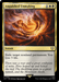 A Magic: The Gathering card titled "Anguished Unmaking [The Lord of the Rings: Tales of Middle-Earth Commander]" is a rare instant spell featuring a swirling, fiery vortex. Costing 1 white and 1 black mana, it reads, "Exile target nonland permanent. You lose 3 life." The flavor text evokes the chaos and fires of Middle-Earth Commander battles causing the mountain to shake.