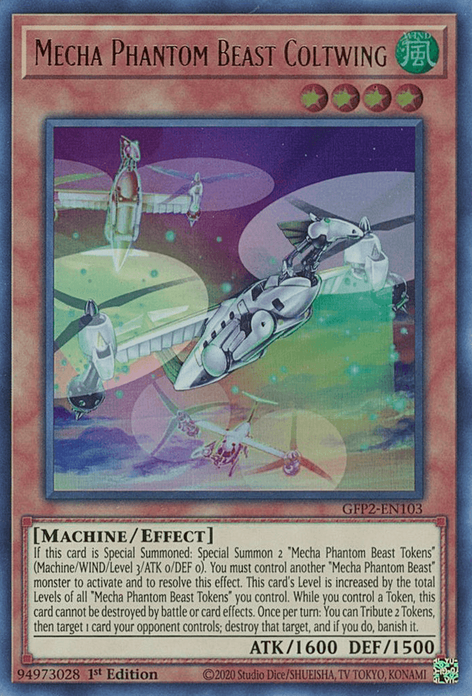 Mecha Phantom Beast Coltwing [GFP2-EN103] Ultra Rare