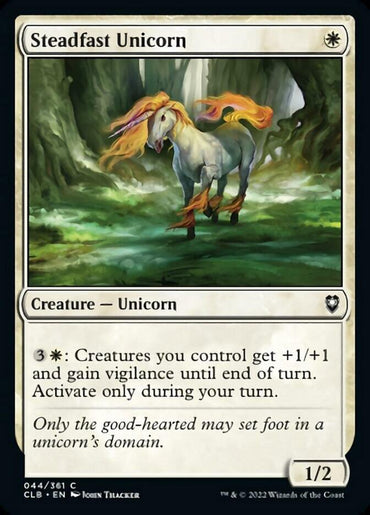 Steadfast Unicorn [Commander Legends: Battle for Baldur's Gate]