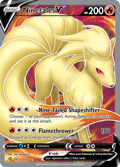 Ninetales V (177/192) [Sword & Shield: Rebel Clash]