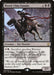 A Magic: The Gathering card titled **Blood-Chin Fanatic [Dragons of Tarkir]**, featuring a rare orc warrior from the Dragons of Tarkir set. The card shows an orc warrior riding a horse, holding a spear. It costs 1 colorless, 1 black, and 1 red mana, and has power/toughness of 3/3. Sacrifice another creature to deal damage and
