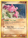 A Pokémon Gligar (57/115) (Stamped) [EX: Unseen Forces] trading card, featuring a pink, bat-like creature with pincers and wings, clinging to a cliffside. The Fighting-type card has 50 HP and abilities: "Free Flight" and "Toxic Grip" (10 damage). With a Retreat cost Colorless, it's from the EX Unseen Forces set, illustrated by Mitsuhiro Arita.