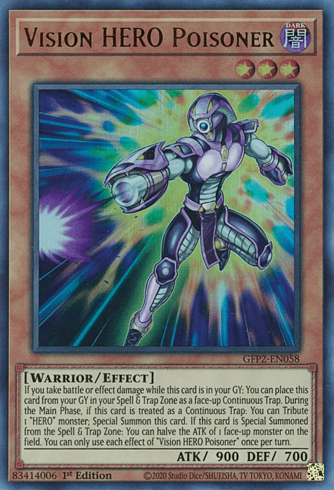 Vision HERO Poisoner [GFP2-EN058] Ultra Rare