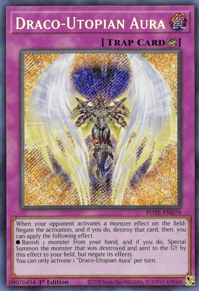 Image of a Yu-Gi-Oh! Secret Rare Trap Card titled 