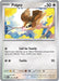 Image of a Pokémon card featuring Pidgey, a brown bird-like creature perched on a tree branch with green and yellow leaves. The common Colorless card shows Pidgey has 50 HP and two abilities: "Call for Family" and "Tackle." The bottom text describes Pidgey’s nature. The card number is Pidgey (016/165) [Scarlet & Violet: 151] from the Pokémon series.