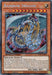 Image of a Yu-Gi-Oh! trading card named "Rainbow Dragon [SGX1-ENF01] Secret Rare." This Ultimate Crystal card features an elaborate blue dragon with rainbow-colored wings, depicted in a dynamic pose surrounded by crystals and radiant light. The card text describes its special summoning conditions and effects, key to any Crystal Beast deck.