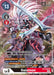 A Digimon Gaiomon [BT9-068] (Alternate Art) [X Record] card featuring the Dragonkin character Gaiomon. The artwork displays an armored, red and black Digimon wielding a large, red sword. Its stats are shown: Play Cost 13, 13,000 DP, Level 5 to Level 6 Digivolution cost 5, and Level 6. Special abilities include Security Attack+1, Reboot.