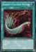 A Yu-Gi-Oh! spell card titled "Harpie's Feather Duster [EGO1-EN022] Super Rare." The card, included in the Egyptian God Deck featuring Obelisk the Tormentor, showcases a gleaming, feather-shaped duster scattering bright particles against a dark, swirling background. Text reads: "Destroy all Spells and Traps your opponent controls." This 1st edition card is Super Rare.