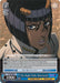 Detailed alt text: The image is a trading card featuring a dark-haired character with a serious expression. The card is titled "The Right Path, Bucciarati (JJ/S66-E089 C) [JoJo's Bizarre Adventure: Golden Wind]" and includes several stats and abilities. The background shows a close-up of the character's face. This character card belongs to the "Golden Wind" series from JoJo's Bizarre Adventure by Bushiroad.