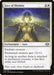 Magic: The Gathering product "Face of Divinity [Modern Horizons]" depicts a radiant angelic figure with glowing eyes, wings outspread, and wearing ornate armor. This uncommon Enchantment Aura gives the enchanted creature +2/+2, first strike, and lifelink if another Aura is attached. Text reads, "Pure souls shine bright as daybreak.